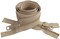 #10 Vislon Molded Separating Two-Way YKK Heavy Duty Jacket Zipper - Choose Your Length & Color - 1 Zipper Per Pack - Made in The United States (Beige - 573, 30" Inches)